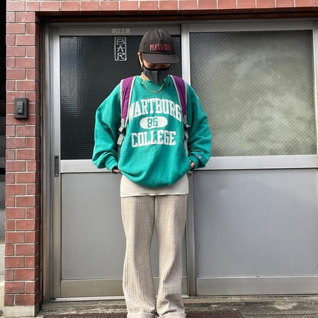 [USED] 90's 春色リバースウィーブ  XL