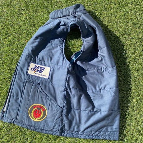 [USED]  vintage ワッペン付きダウンベスト