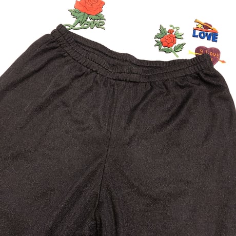 [USED] BLACK POLY PANTS