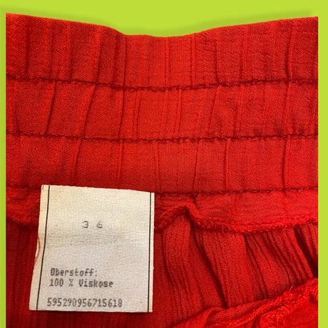 [USED]RED❤️レーヨンフレアパンツ