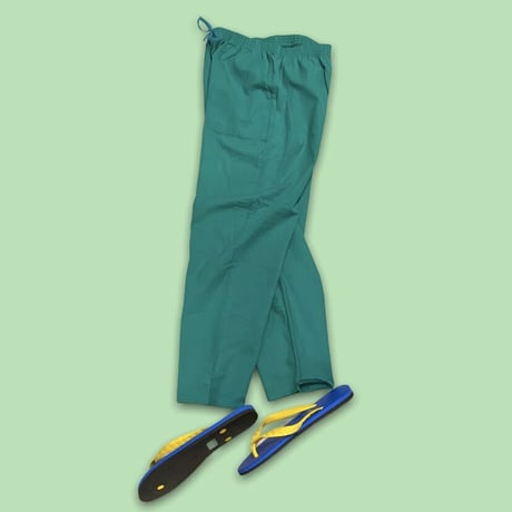 [USED] ITALY GREEN イージーパンツ