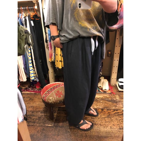 [USED] LINEN タックパンツ