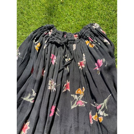 [USED] 花柄 VISCOSE LONG SKIRT💐