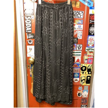 [USED] インド綿巻きスカート風イージーパンツ