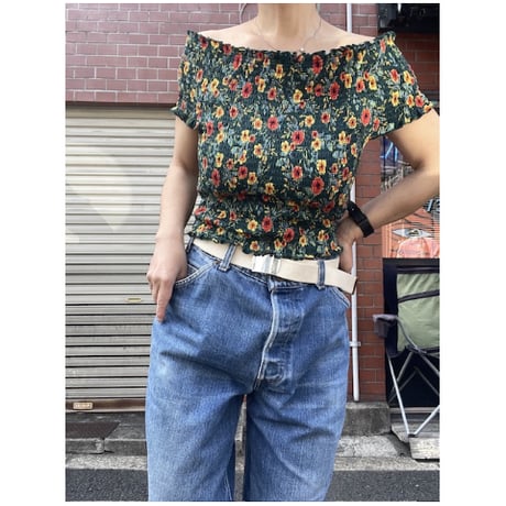 [USED]花柄オフショル TOPS  🌼