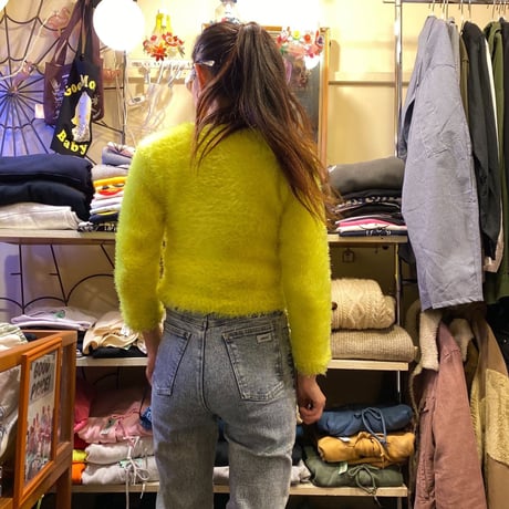 [USED] ネオンカラーシャギーKNIT！