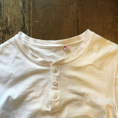 [USED]   COTTON ヘンリーネック  Tシャツ
