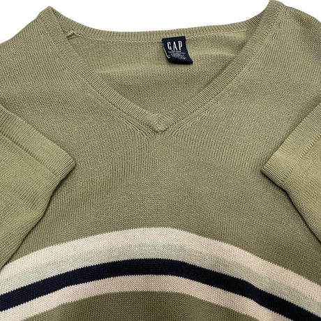 [USED] 00's GAP ボーダー COTTONニット