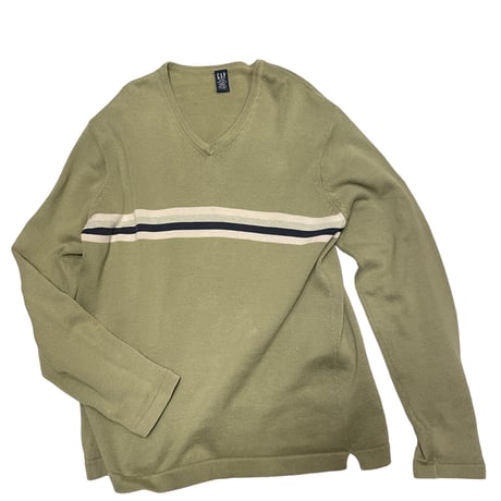 [USED] 00's GAP ボーダー COTTONニット