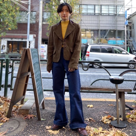 [USED] "BANANA REPUBLIC" チェック柄テーラードJACKET♡