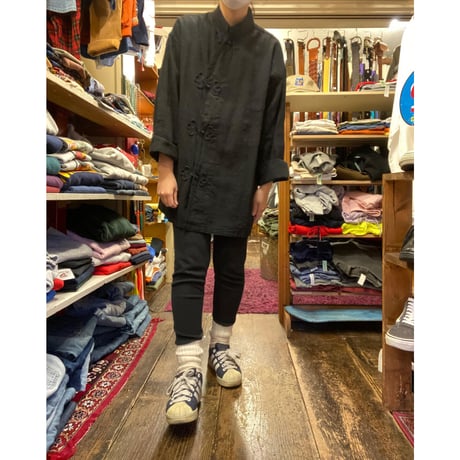 [SELECT] 40's LINEN China SHIRTS Re-pro  ロングスリーブ