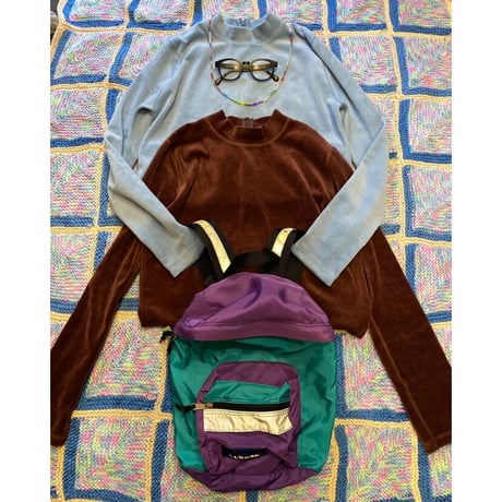 [USED] モックネック ベロア TOPS