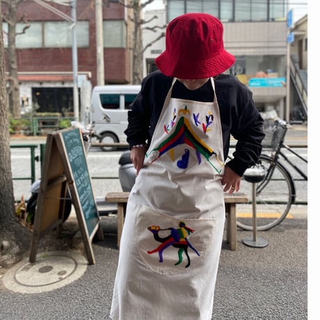 [USED]  vintage刺繍エプロン❤️