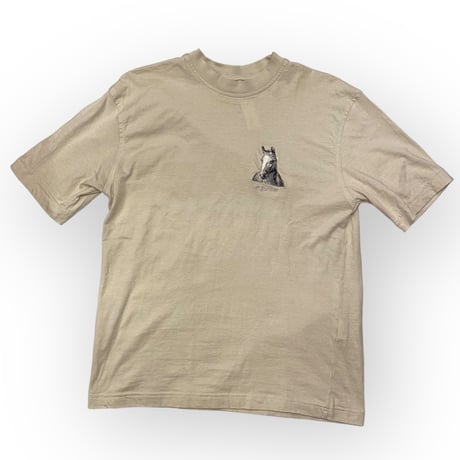 [USED] "euro star"お馬さん刺繍Tee