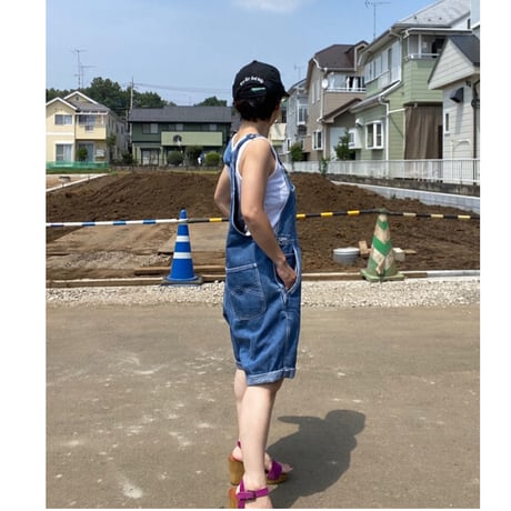 [USED]  DENIM SHORT オーバーオール