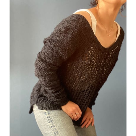 [USED] Abercrombie&Fich かぎ編み COTTON ニット