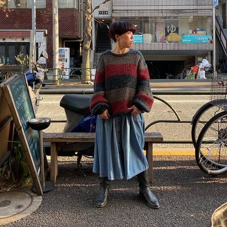 [USED] フロントボタンデニムSKIRT♡