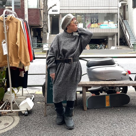 [USED] Benetton バルーン ニットワンピース