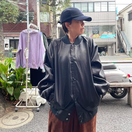 [USED] BASKET BALL 🏀 サテン スタジャン 🖤