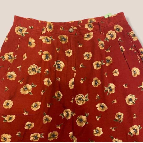 [USED] 花柄レーヨンPANTS