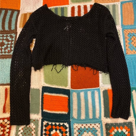 [USED]  スソCUTOFF knit〜♡