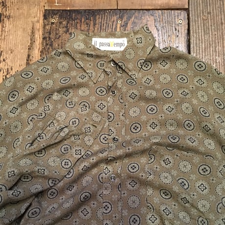 [USED] ペイズリー風  レーヨン SHIRS