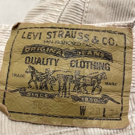 [USED] ITALY Levis 505 コーデュロイ IVORY
