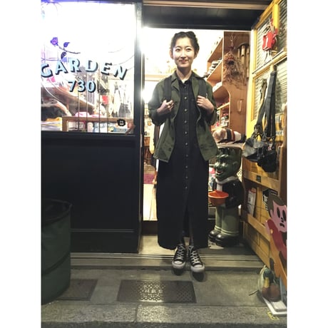 [USED] GUESS JEANS  BLACKデニムマキシワンピース