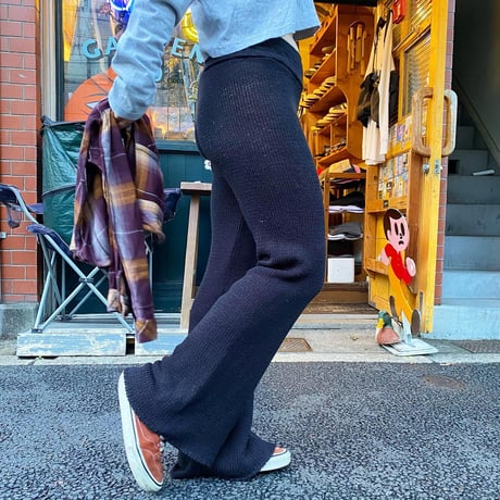 [USED] ニット フレアパンツ