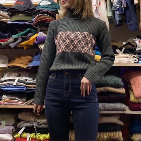 [USED] アーガイルタートルKNIT♦️