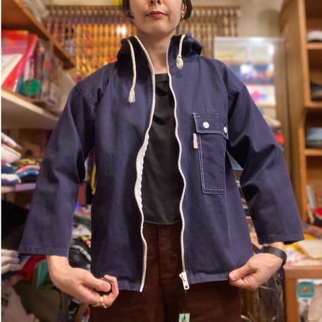 [USED] THE SMOCK SHOP ネイビージャケット