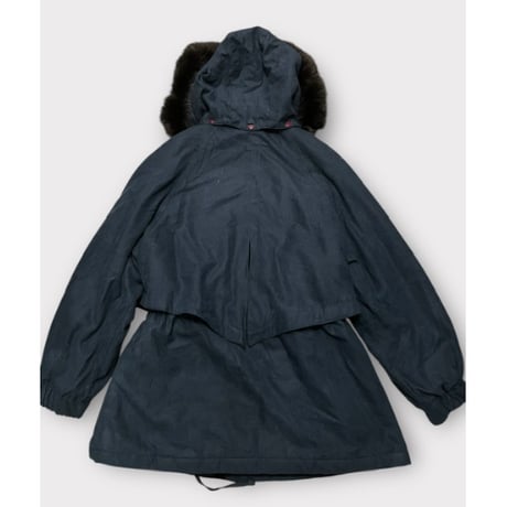 [USED]  中綿入り NAVY ハーフコート
