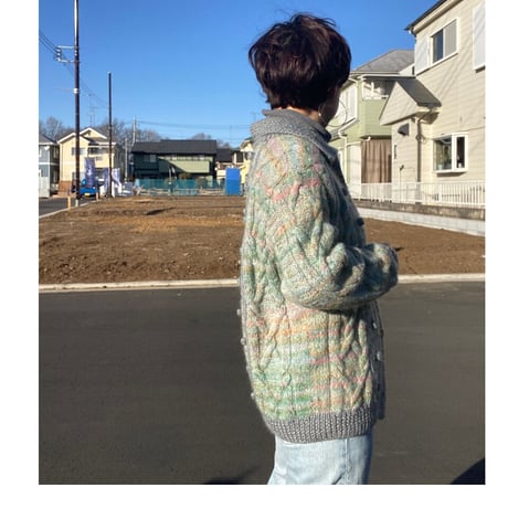 [USED]カラフルニットカーディガン