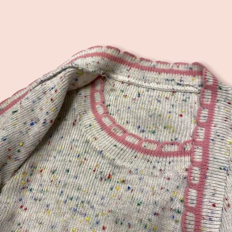 [USED] MIX COLOR S/S KNIT♡
