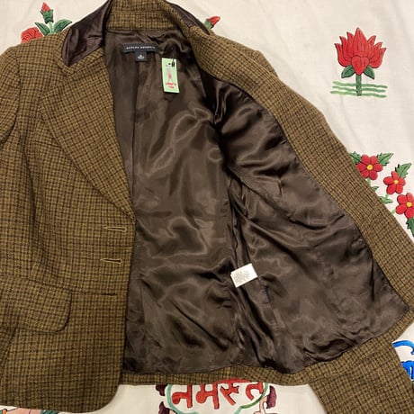 [USED] "BANANA REPUBLIC" チェック柄テーラードJACKET♡
