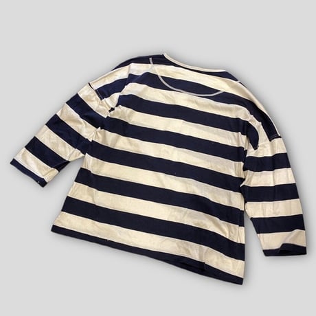 [USED] ヘンリーネック ボーダーTee