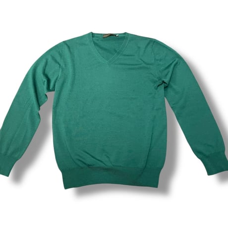 [USED] Vネックニットセーター　green💚