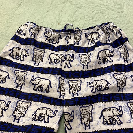 [USED] アフリカンバティック ゾウさんPANTS