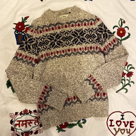 [USED] L.L.Bean ノルディック柄KNIT⛄️