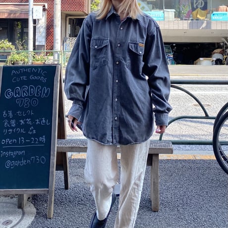 [USED] Wrangler COTTON DENIM SHIRT！