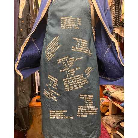 [USED] vintage レシピ付き DENIMエプロン