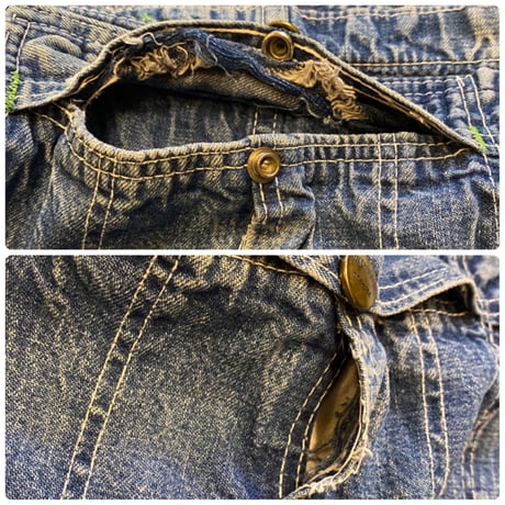 [USED]  60's "WASHINGTON DEE-CEE" DENIM OVER ALL