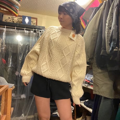 [USED] NAVYカラーのニットショーツ