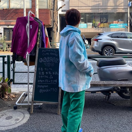 [USED] パステルブルー💓TIE-DYE PARKA