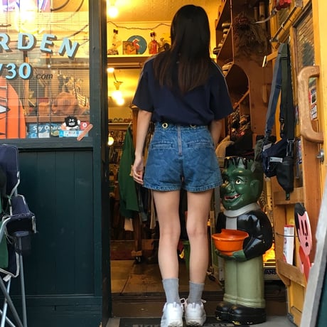 [USED] キルティング柄 DENIM SHORTS