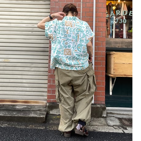 [USED]総柄オープンカラーシャツ♡