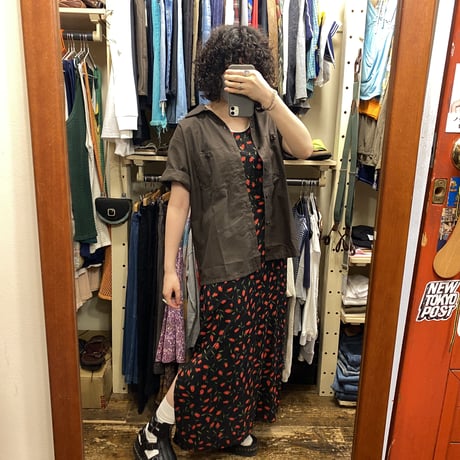 [USED]  バラ総柄ワンピース🌹