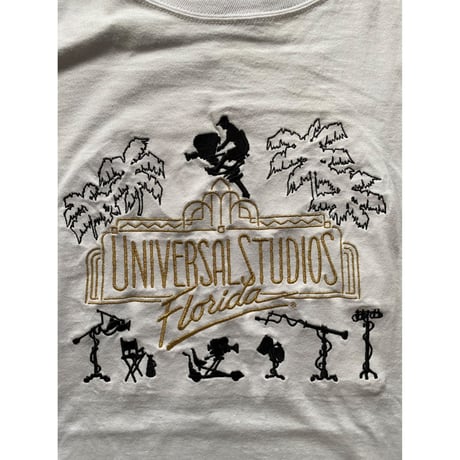 [USED] 90's UNIVERSAL STUDIO フロリダ 刺繍 Tee