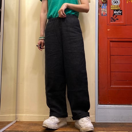 [USED] BLACK LINEN PANTS