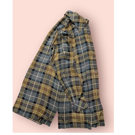 [USED] SILK チェックシャツ